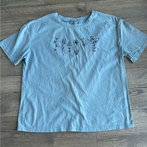 SHEIN Botanical Sketch Tee